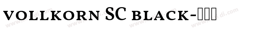 vollkorn SC black字体转换